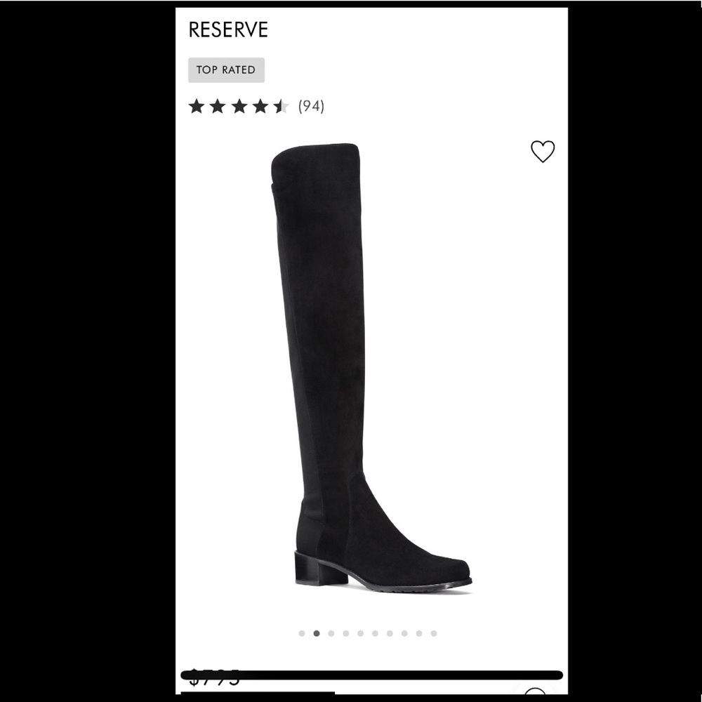 Stuart Weitzman Reserve Boot Suede Size 6.5 - image 6